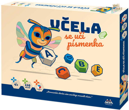 SEVA Mozaika Včela se učí písmenka plastová STAVEBNICE 110 dílků