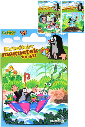 KRTEK Krtečkův magnetek 8x8cm 3D magnetka 3 druhy