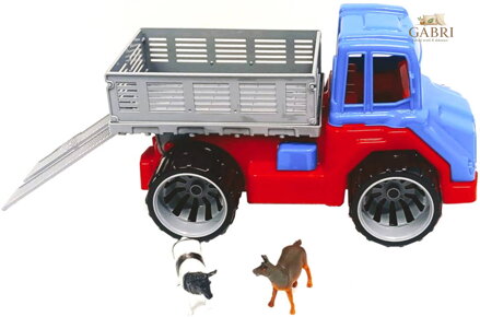 PL Auto farmářské funkční volný chod set se 2 zvířátky 3 barvy