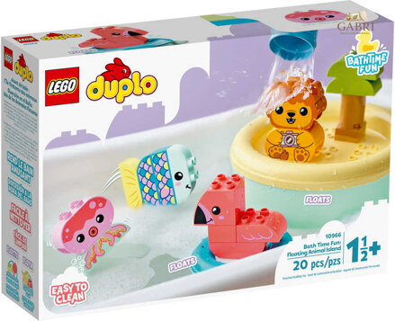 LEGO DUPLO Legrace ve vaně: Plovoucí ostrov se zvířátky 10966 STAVEBNICE