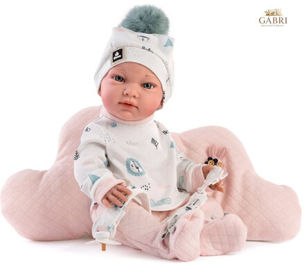 GUCA Panenka miminko holčička New Born 42cm realistická vinyl