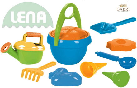 LENA Sada na pisek pro kluky plast 10ks v síťce