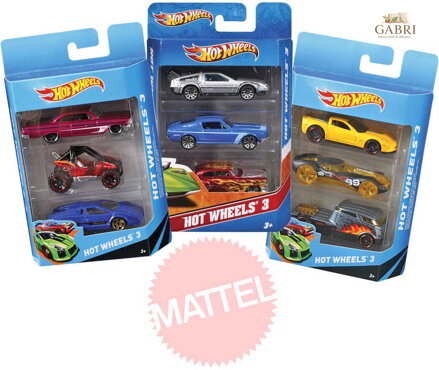 MATTEL HOT WHEELS HW Angličák 3 ks na kartě