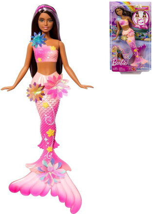 MATTEL BRB Panenka Barbie kouzelná květinová mořská víla tmavovláska