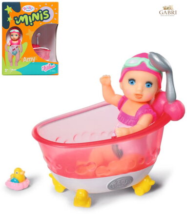 ZAPF BABY BORN Panenka Minis Amy herní set s vanou