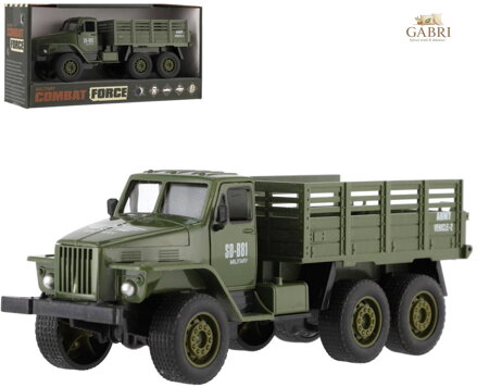Auto army vojenské nákladní plastové 17cm volný chod