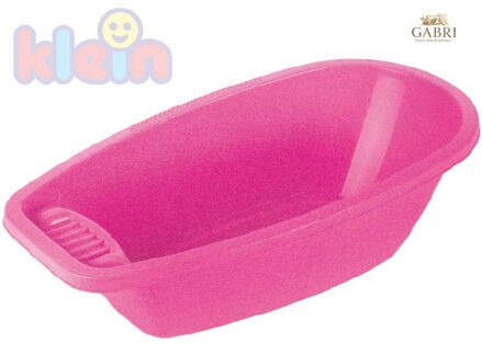 KLEIN Vanička samostatná růžová pro panenku 50cm miminko plast