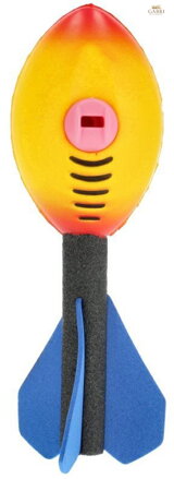 MEGA CREATIVE Raketa šipka soft pěnová házecí pískací 2 barvy