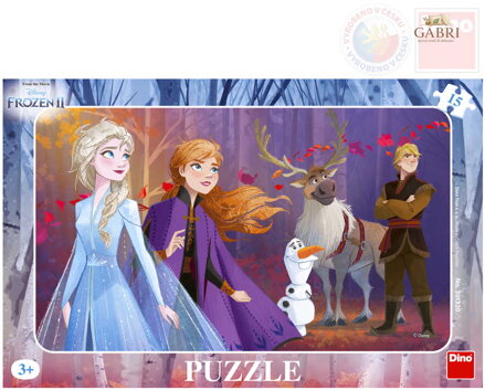 DINO Puzzle deskové 15 dílků 25x15cm Frozen II (Ledové Království)