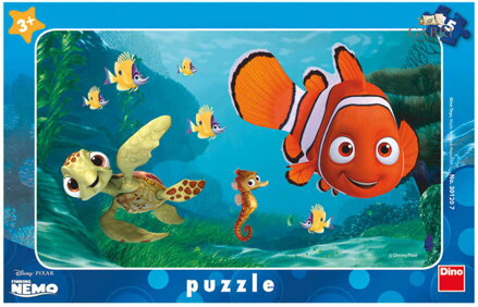 DINO Puzzle deskové 15 dílků Hledá se Nemo a želva skládačka 25x15cm