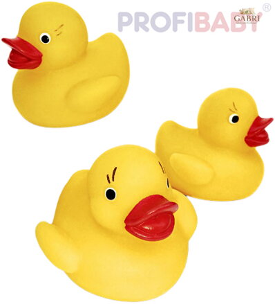 PROFIBABY Baby kačenka malá pískací 6cm set 3ks do vany pro miminko