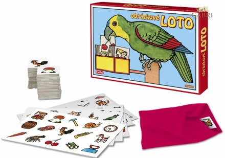 EFKO HRA Obrázkové Loto 90 karet Neprakta *SPOLEČENSKÉ HRY*