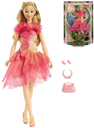 MATTEL BRB Barbie panenka Čarodějka Galinda (Wicked) s doplňky