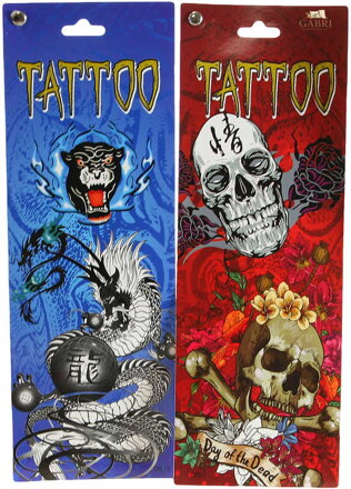 Tetování dětské tattoo set 6 archů 6 druhů