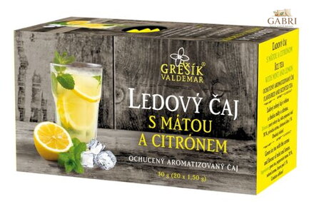 Ledový čaj s mátou a citrónem 20 n.s. přebal GREŠÍK