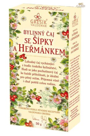 Se šípky a heřmánkem 50 g krab. GREŠÍK