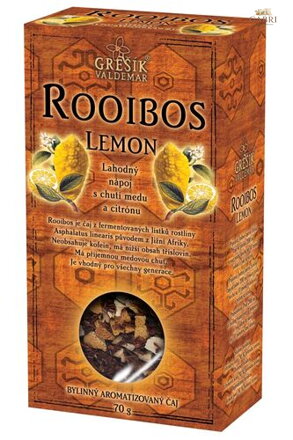 Rooibos Lemon 70 g krab. GREŠÍK Čaje 4 světadílů