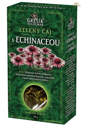 Zel. čaj s echinaceou z.č. 70 g krab. GREŠÍK Čaje 4 světadílů - Z