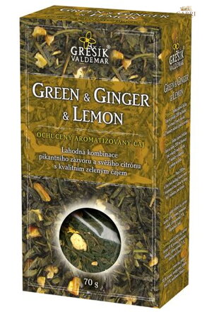 Green & Ginger & Lemon z.č. 70 g krab. GREŠÍK Čaje 4 světadílů