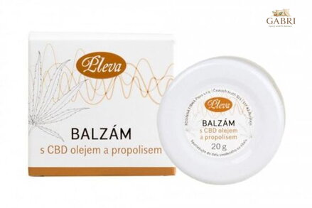 Balzám s CBD olejem a propolisem 20 g Pleva
