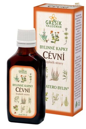 Cévní kapky 50 ml GREŠÍK-Z-40% líh, Devatero bylin kapky