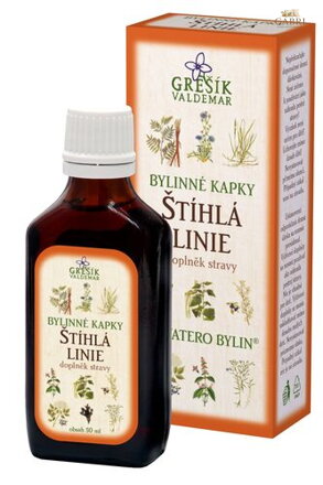 Štíhlá linie kapky 50 ml GREŠÍK-Z-35% líh, Devatero bylin kapky