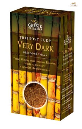 Třtinový cukr přírodní tmavý Very Dark 300 g GREŠÍK
