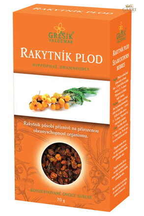 Rakytník plod 70 g GREŠÍK Sušené ovoce - J
