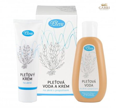 Pleť. voda + KRÉM na akné 120 g + 50 g Pleva