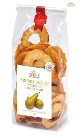 Hrušky sušené nesířené 70 g GREŠÍK Sušené ovoce - J