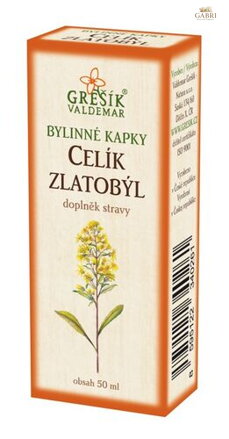 Celík zlatobýl kapky 50 ml GREŠÍK-Z-40% líh, Bylinné kapky