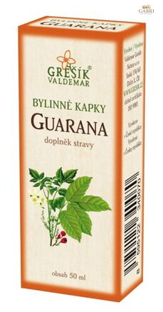 Guarana kapky 50 ml GREŠÍK-Z-40% líh, Bylinné kapky