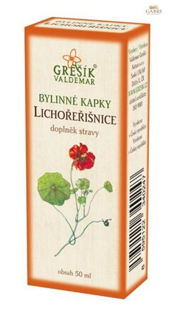 Lichořeřišnice kapky 50 ml GREŠÍK-Z-40% líh, Bylinné kapky
