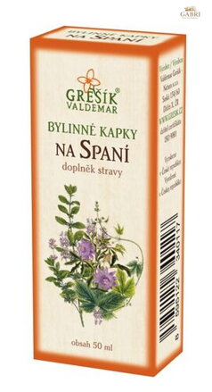 Na spaní kapky 50 ml GREŠÍK-Z-40% líh, Bylinné kapky