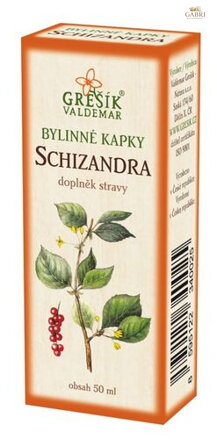 Schizandra kapky 50 ml GREŠÍK-Z-40% líh, Bylinné kapky