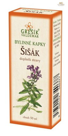 Šišák kapky 50 ml GREŠÍK-Z-40% líh, Bylinné kapky