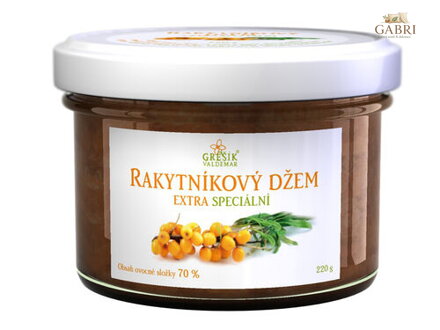 Džem Rakytníkový extra Speciální 220 g GREŠÍK