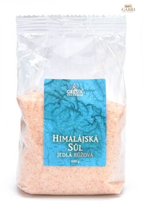 Sůl Himalájská jedlá růžová 600 g GREŠÍK