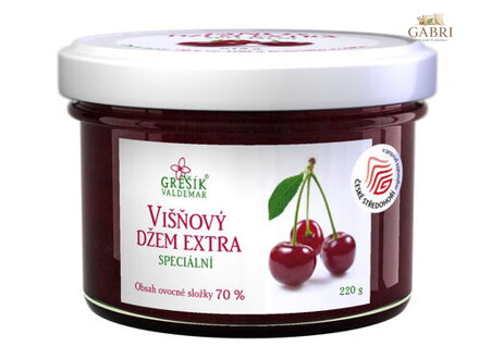 Džem Višňový extra Speciální 220 g GREŠÍK