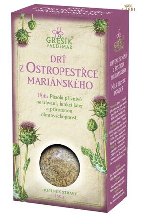Drť z ostropestřce mariánského 150 g krab. GREŠÍK - Z