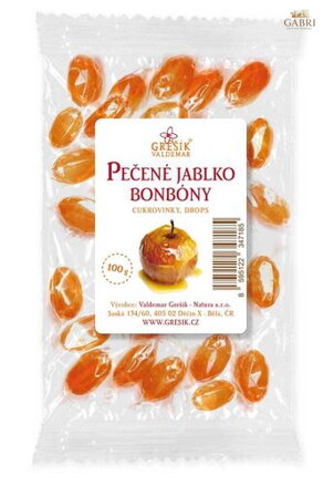 Pečené jablko bonbóny 100 g GREŠÍK