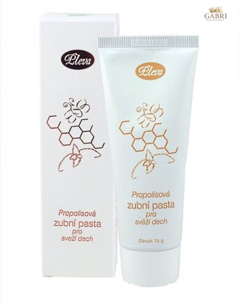 Zubní pasta pro svěží dech s propolisem (bílá) 75 g Pleva