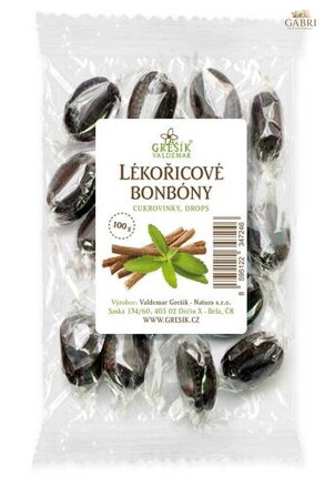 Lékořicové bonbóny 100 g GREŠÍK