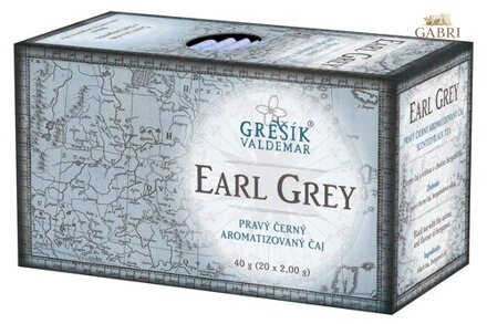 Earl Grey 20 n.s. přebal GREŠÍK Černý čaj