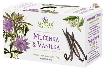 Mučenka & Vanilka 20 n.s. přebal GREŠÍK Ovocný čaj