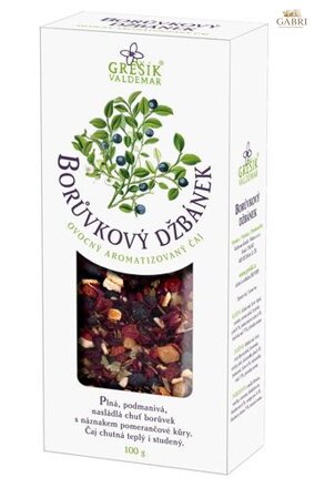 Borůvkový džbánek 100 g krab. GREŠÍK Ovocný čaj