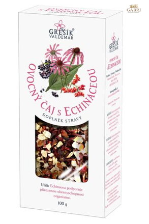 Ovocný čaj s echinaceou 100 g krab. GREŠÍK Ovocný čaj - Z