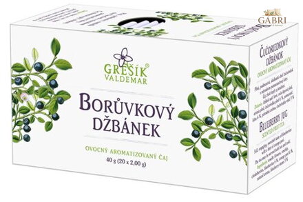 Borůvkový džbánek 20 n.s. přebal GREŠÍK Ovocný čaj
