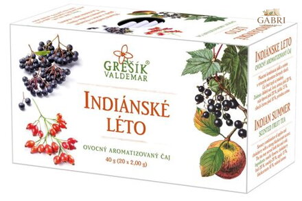 Indiánské léto 20 n.s. přebal GREŠÍK Ovocný čaj