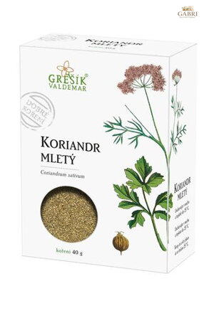 Koriandr plod mletý 40 g GREŠÍK Dobré koření